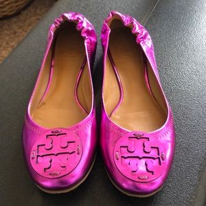 Tory Burch Fuschia Flats
